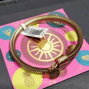 Alex and Ani Drift Snake Goldtone Wrap Bracelet